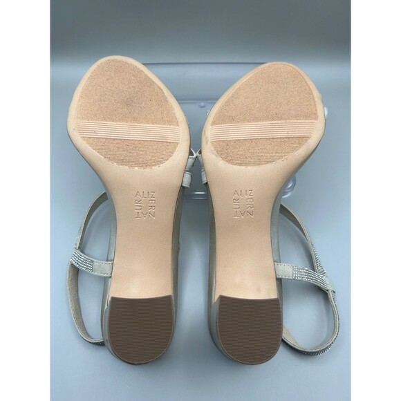 Naturalizer Vanessa2 Womens Strappy Heeled Sandals Rhinestone Champagne Sz 10M - Picture 6 of 8